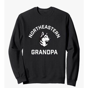 Northeastern University NEU Huskies Arched Grandpa Crewneck Sweatshirt size XL